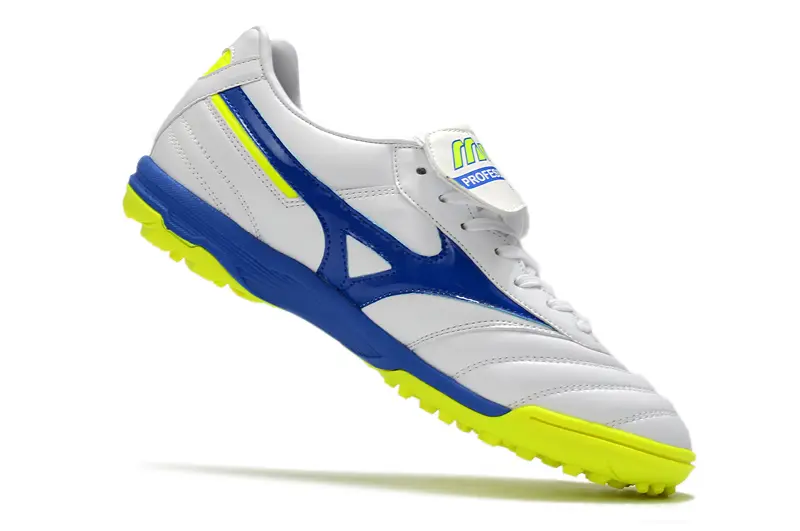 Mizuno Morelia Sala Classic TF - White/Ocean Blue/Lime Green
