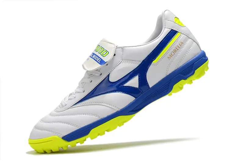 Mizuno Morelia Sala Classic TF - White/Ocean Blue/Lime Green