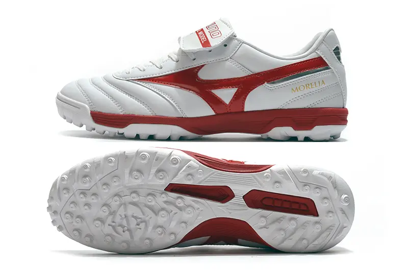 Mizuno Morelia Sala Classic TF - White/Crimson Red/Classic White