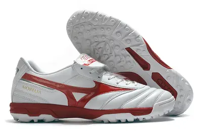 Mizuno Morelia Sala Classic TF - White/Crimson Red/Classic White