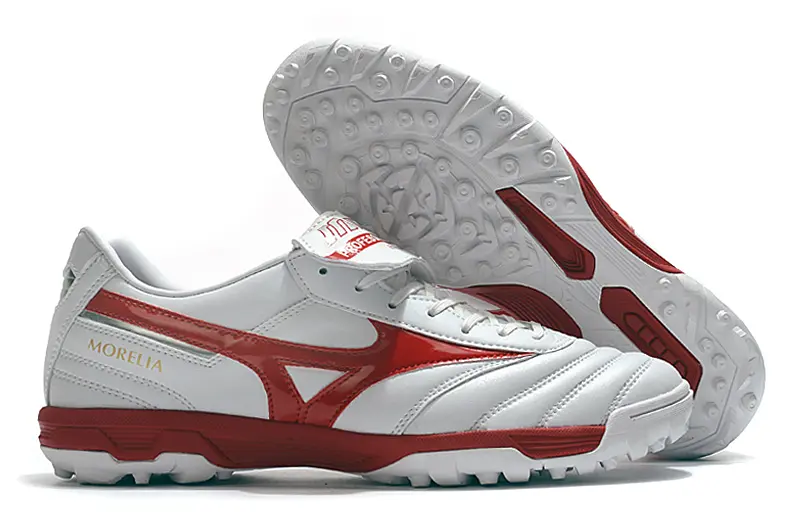 Mizuno Morelia Sala Classic TF - White/Crimson Red/Classic White