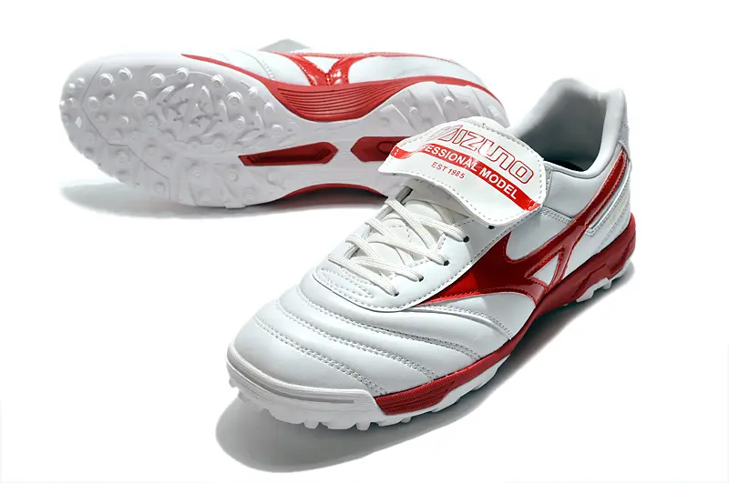 Mizuno Morelia Sala Classic TF - White/Crimson Red/Classic White