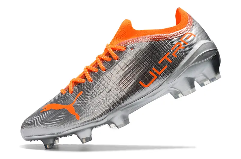 Puma Ultra 1.3 FG - Silver/Vibrant Orange/Metallic Silver