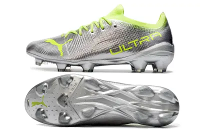 Puma Ultra 1.3 FG - Silver/Lime Green/Metallic Silver