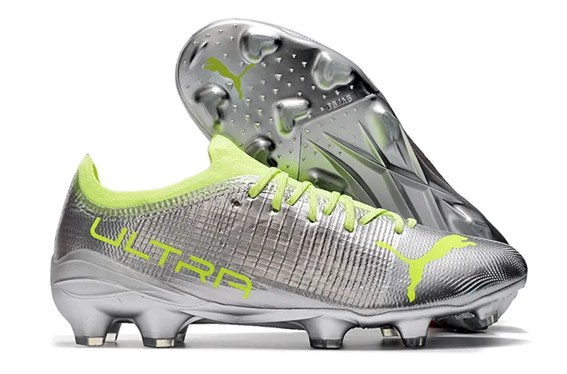 Puma Ultra 1.3 FG - Silver/Lime Green/Metallic Silver