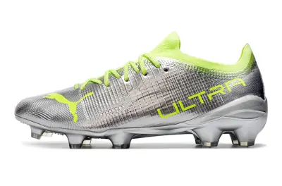 Puma Ultra 1.3 FG - Silver/Lime Green/Metallic Silver