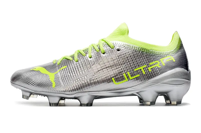 Puma Ultra 1.3 FG - Silver/Lime Green/Metallic Silver