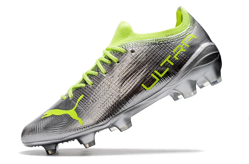 Puma Ultra 1.3 FG - Silver/Lime Green/Metallic Silver