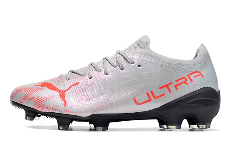 Puma Ultra 1.3 FG - Silver/Bright Red/Sleek Black