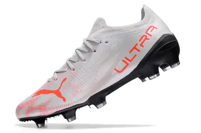 Puma Ultra 1.3 FG - Silver/Bright Red/Sleek Black