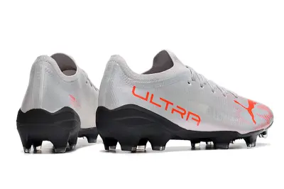 Puma Ultra 1.3 FG - Silver/Bright Red/Sleek Black