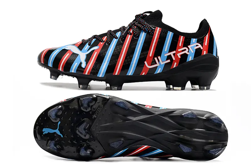 Puma Ultra 1.3 FG - Black/Bright Red/Light Blue