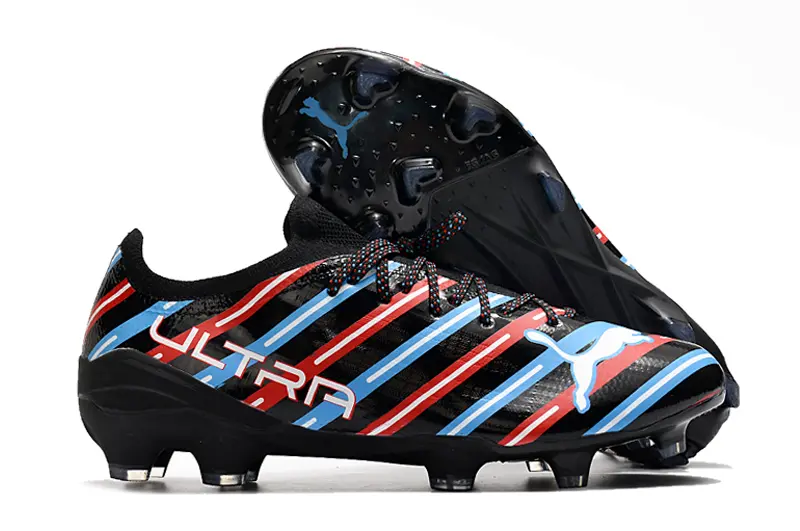 Puma Ultra 1.3 FG - Black/Bright Red/Light Blue