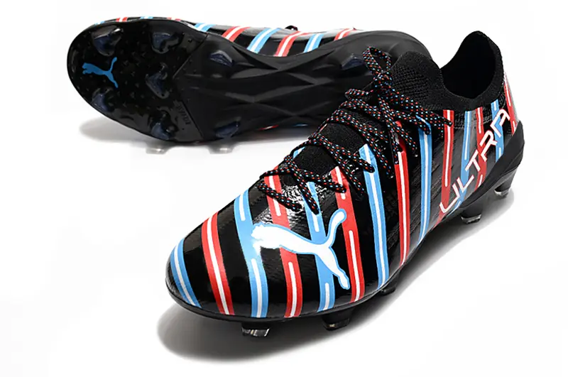 Puma Ultra 1.3 FG - Black/Bright Red/Light Blue