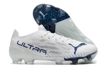 Puma Ultra 1.3 FG - White/Navy Blue/Sky Blue