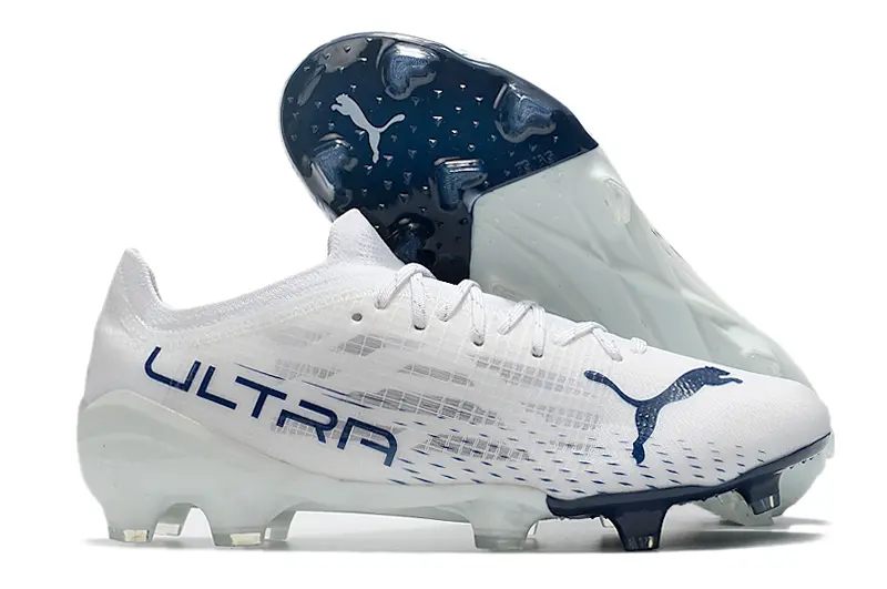 Puma Ultra 1.3 FG - White/Navy Blue/Sky Blue