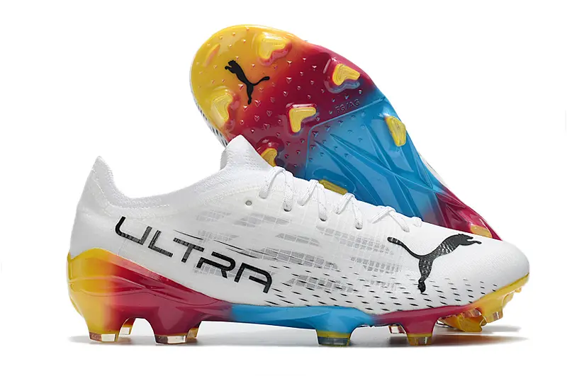Puma Ultra 1.3 FG - White/Sunset Orange/Ocean Blue