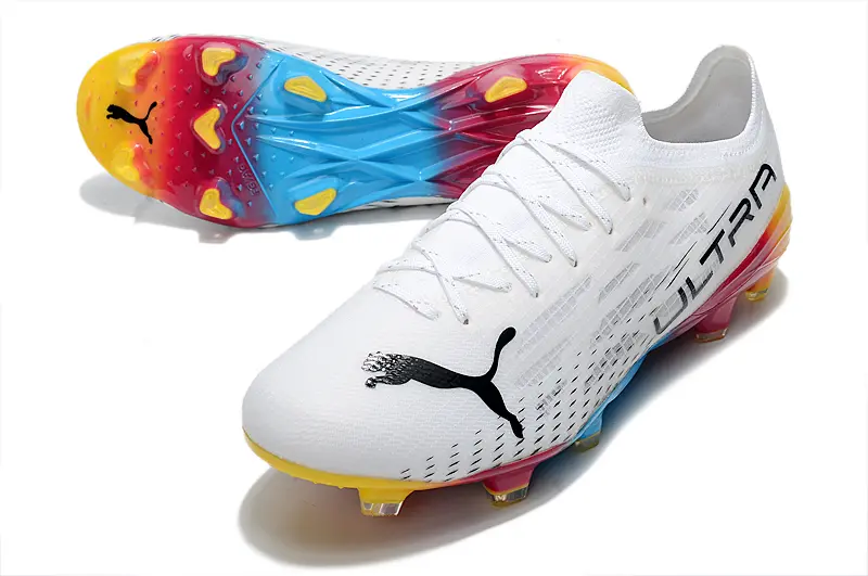 Puma Ultra 1.3 FG - White/Sunset Orange/Ocean Blue