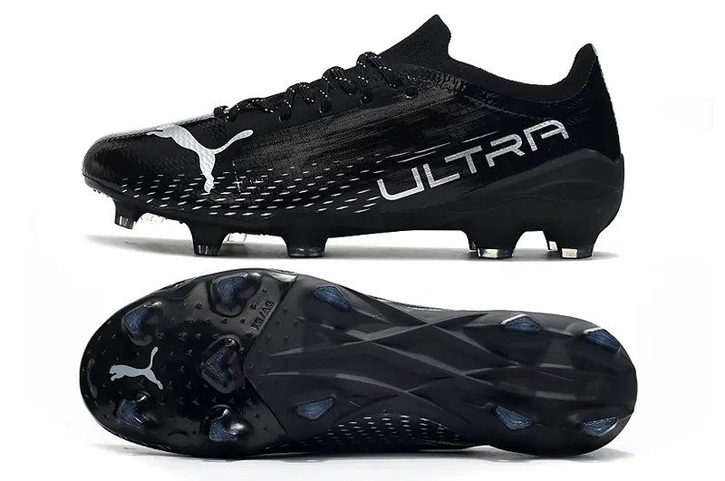 Puma Ultra 1.3 FG - Black/Midnight Black/Silver Shine