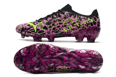 Puma Ultra 1.3 FG - Black/Vibrant Green/Deep Purple