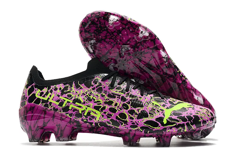 Puma Ultra 1.3 FG - Black/Vibrant Green/Deep Purple