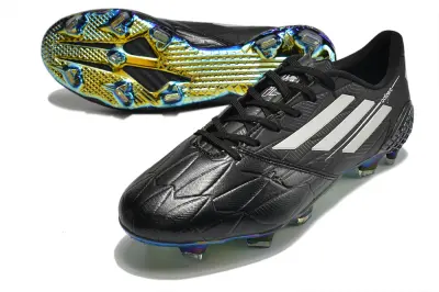 Adidas F50 Ghosted Adizero FG - Black/Iridescent Blue/Gold