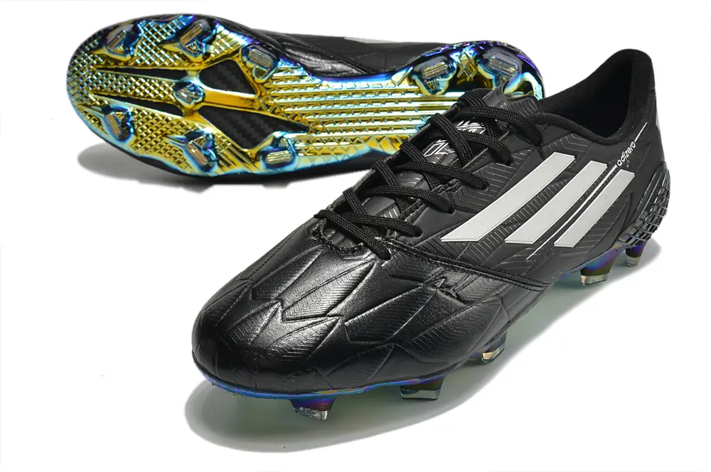 Adidas F50 Ghosted Adizero FG - Black/Iridescent Blue/Gold