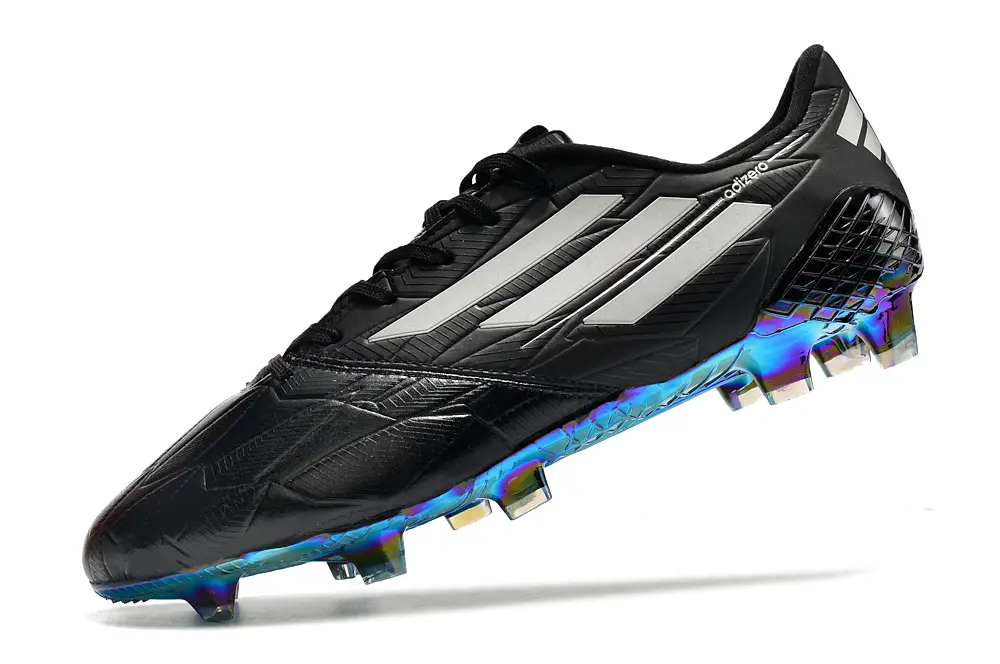 Adidas F50 Ghosted Adizero FG - Black/Iridescent Blue/Gold