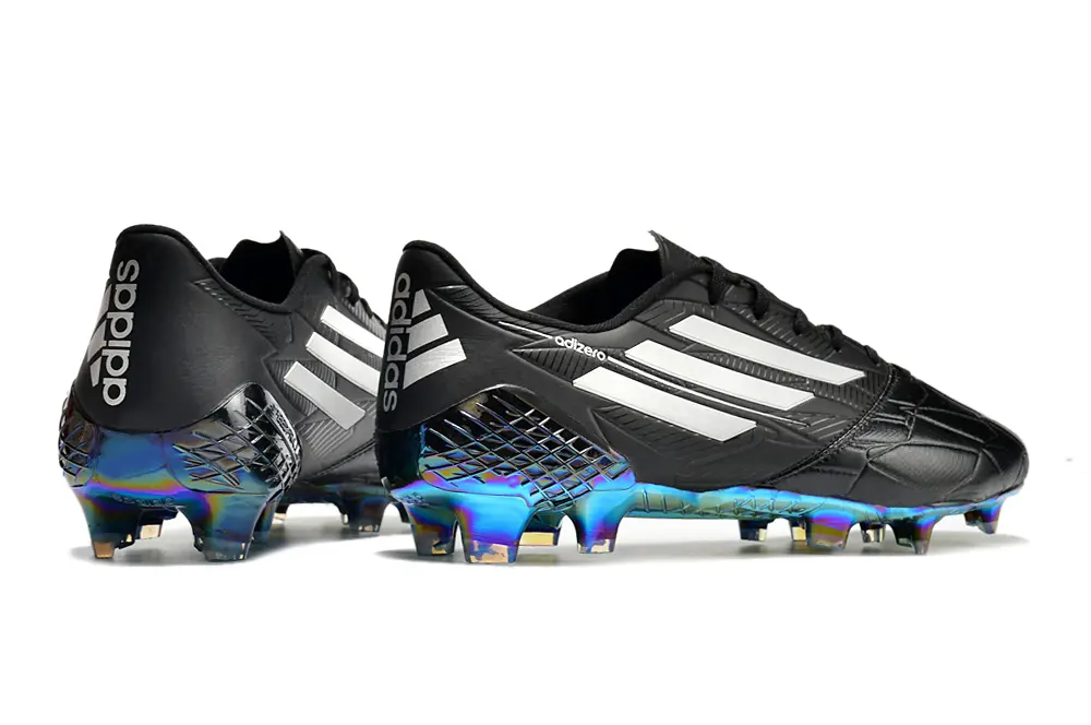 Adidas F50 Ghosted Adizero FG - Black/Iridescent Blue/Gold