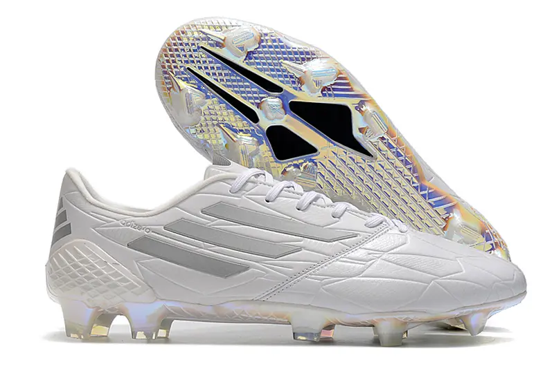 Adidas F50 Ghosted Adizero FG - White/Silver Metallic/Reflective Prism