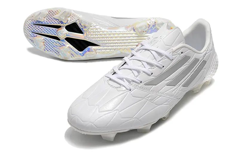 Adidas F50 Ghosted Adizero FG - White/Silver Metallic/Reflective Prism