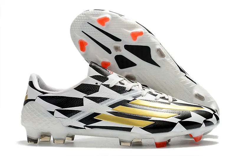 Adidas F50 Ghosted Adizero FG - White/Bold Black/Golden Shine