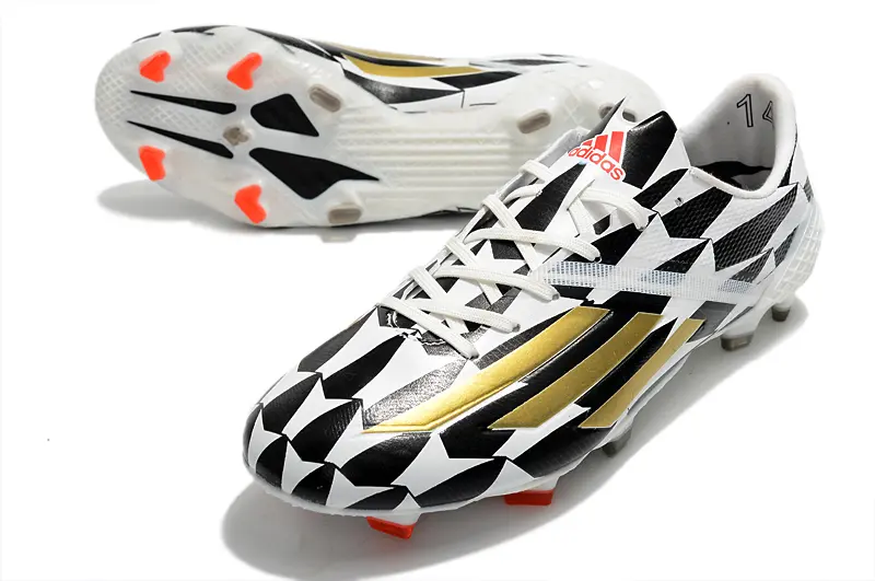 Adidas F50 Ghosted Adizero FG - White/Bold Black/Golden Shine