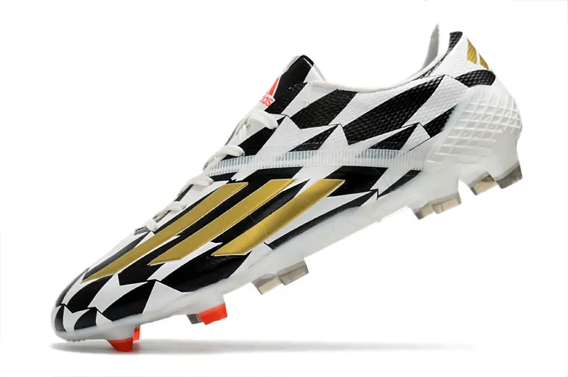 Adidas F50 Ghosted Adizero FG - White/Bold Black/Golden Shine