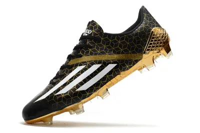 Adidas F50 Ghosted Adizero FG - Black/Metallic Gold/White