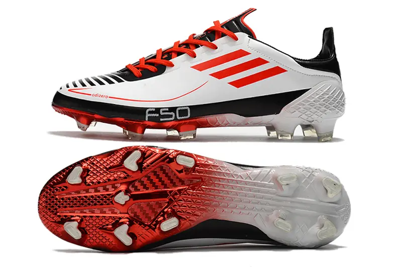Adidas F50 Ghosted Adizero FG - White/Vibrant Red/Black