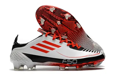 Adidas F50 Ghosted Adizero FG - White/Vibrant Red/Black