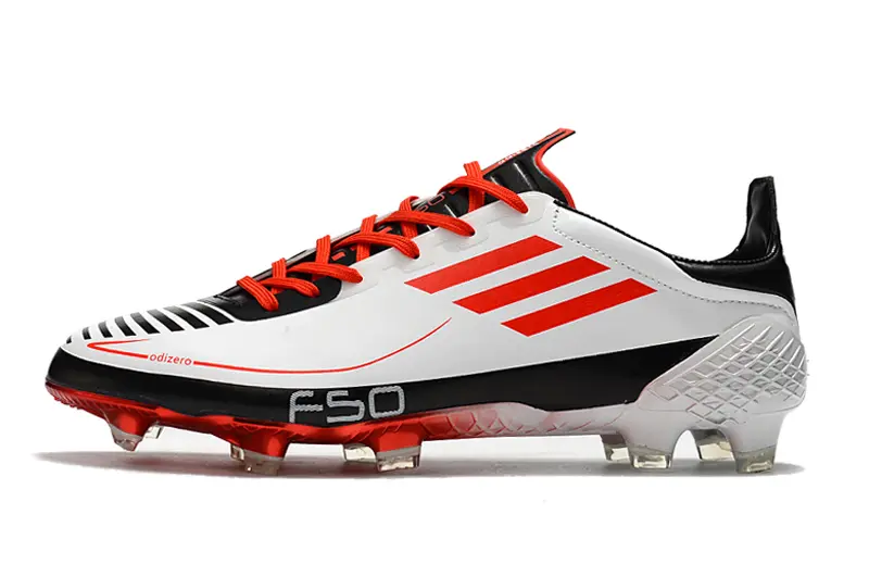 Adidas F50 Ghosted Adizero FG - White/Vibrant Red/Black