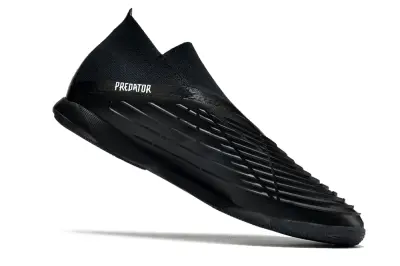 Adidas Predator Edge+ Laceless IC - Black/Midnight Black/Elegant White