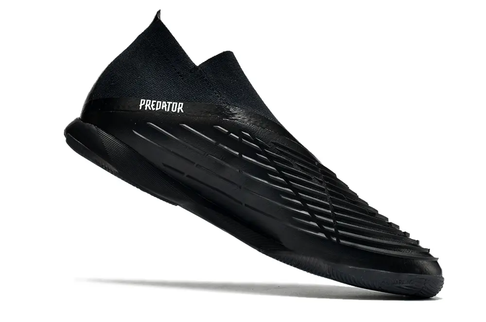 Adidas Predator Edge+ Laceless IC - Black/Midnight Black/Elegant White