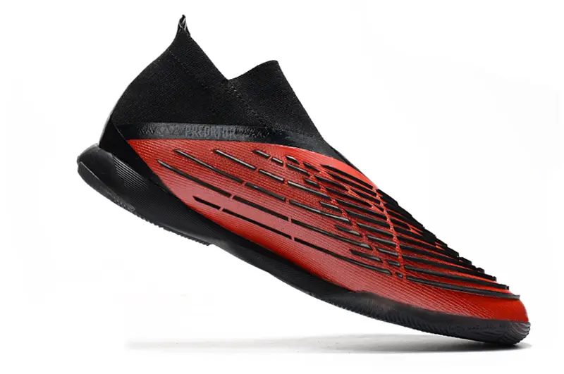 Adidas Predator Edge+ Laceless IC - Black/Fiery Red/Classic White