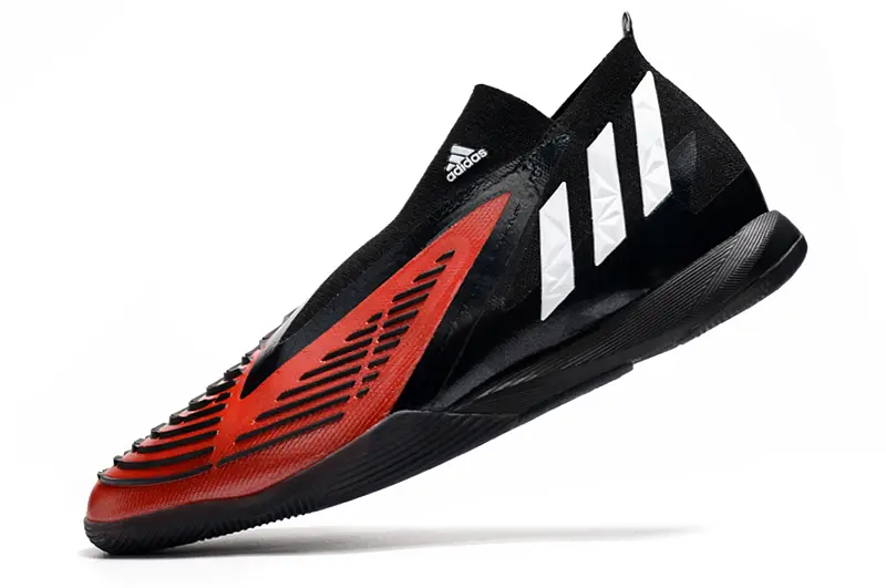 Adidas Predator Edge+ Laceless IC - Black/Fiery Red/Classic White