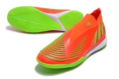 Adidas Predator Edge+ Laceless IC - Orange/Electric Green/Neon Orange