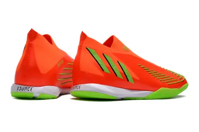 Adidas Predator Edge+ Laceless IC - Orange/Electric Green/Neon Orange