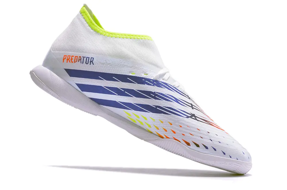 Adidas Predator Edge.3 IC - White/Fluorescent Yellow/Gradient Orange