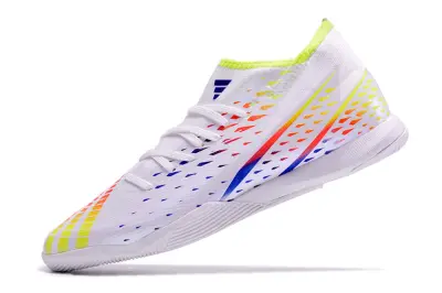 Adidas Predator Edge.3 IC - White/Fluorescent Yellow/Gradient Orange