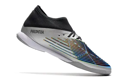 Adidas Predator Edge.3 IC - Silver/Vibrant Black/Neon Accents