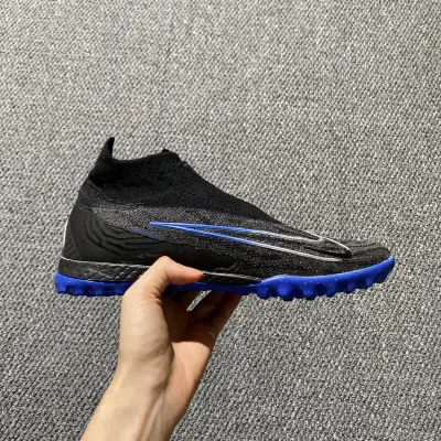 Nike Phantom GX Elite DF TF - Black/Electric Blue/Charcoal Grey