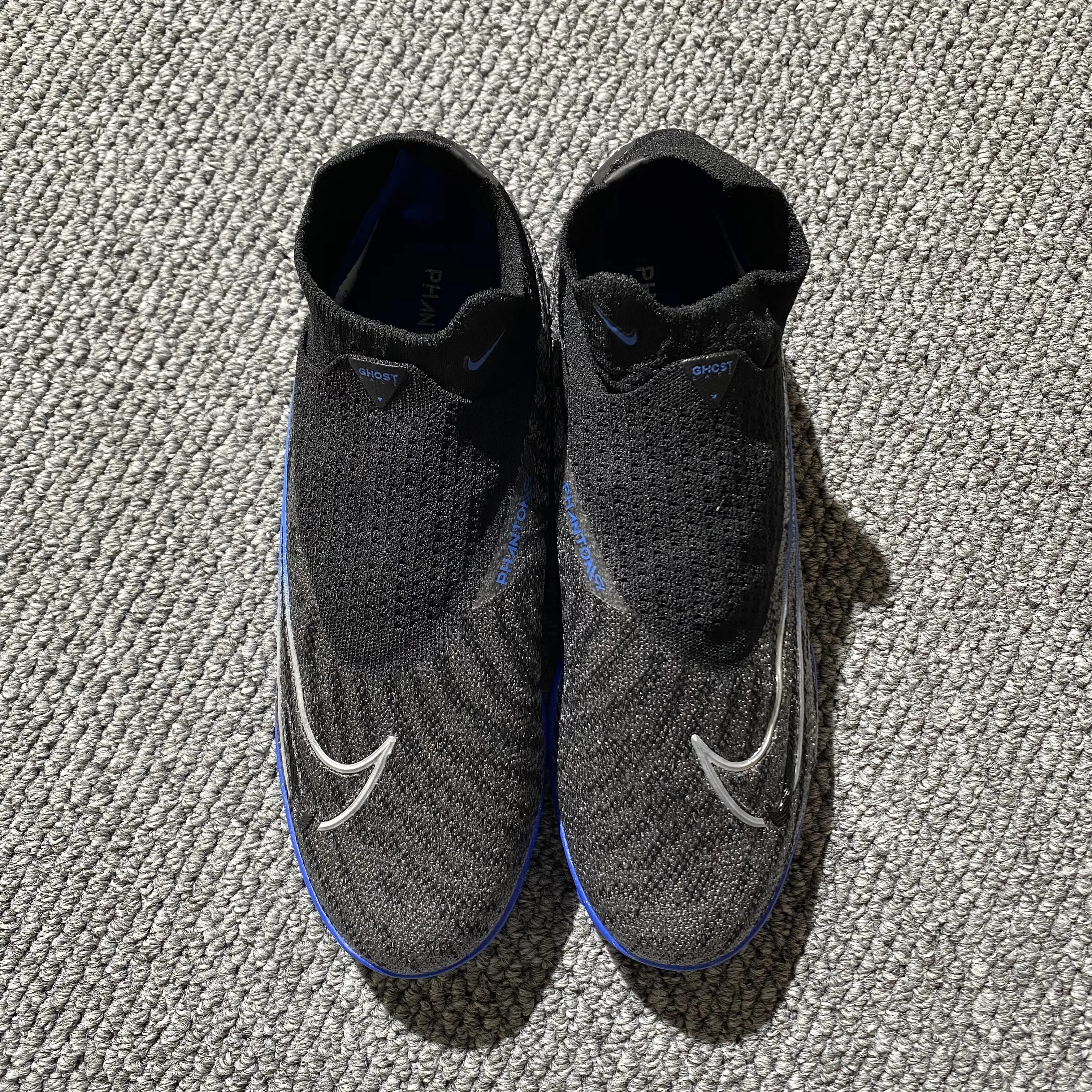 Nike Phantom GX Elite DF TF - Black/Electric Blue/Charcoal Grey