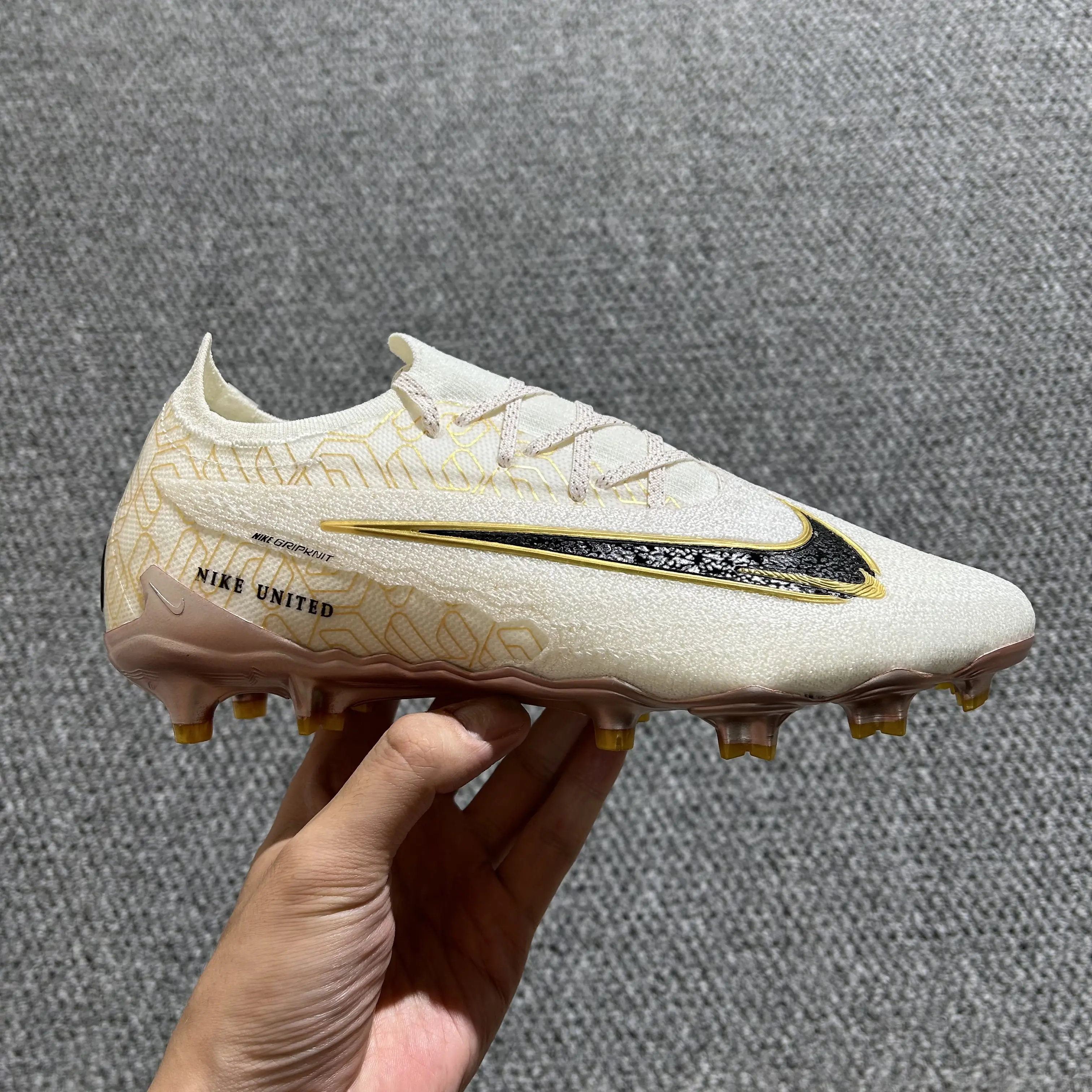 Nike Phantom GX Elite FG - White/Rose Gold/Black